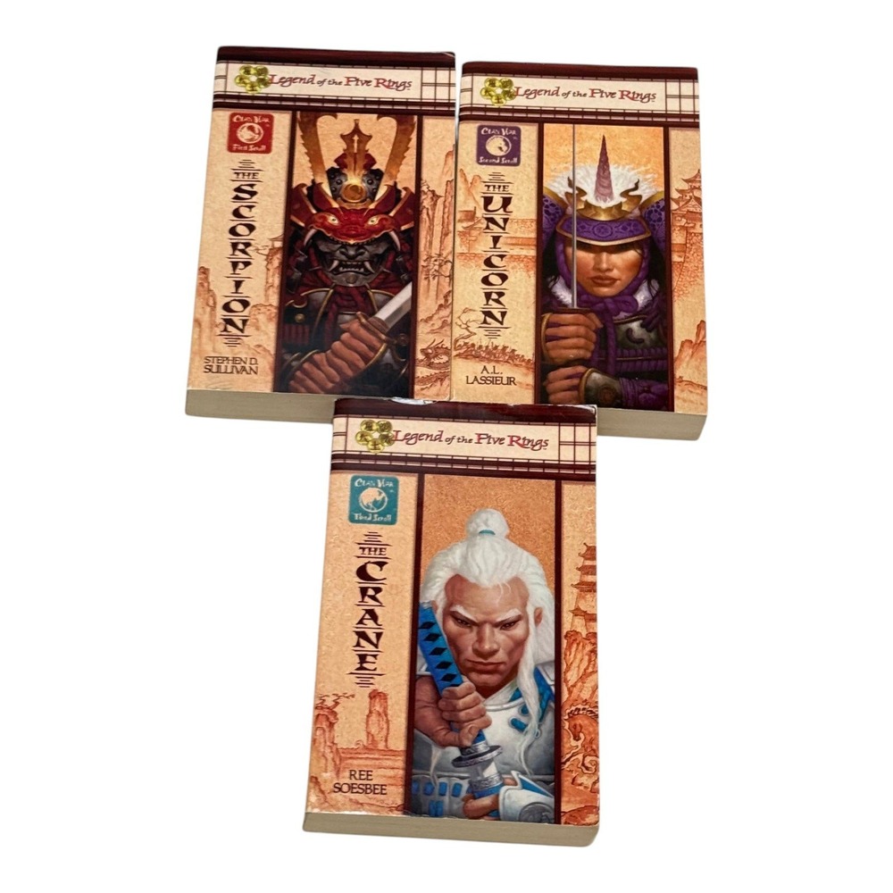 Legend of the Five Rings Clan War Lot 3 PB Book Scorpion Unicorn Crane‎ WOC
